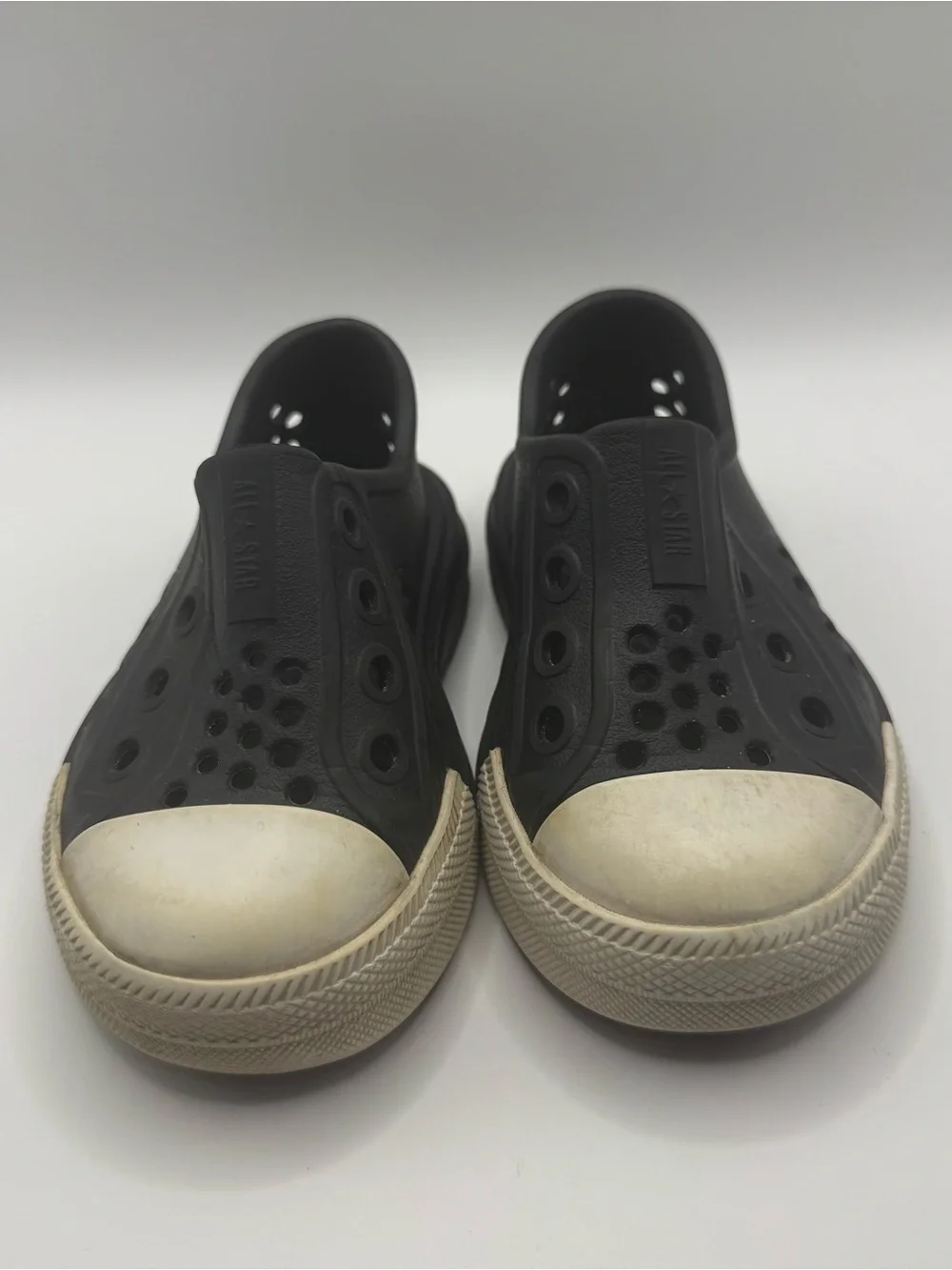 Converse Toddler 6 Black Rubber Slip On Shoes Neutral Playwear Kidcore Outdoor